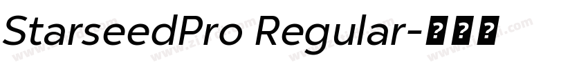 StarseedPro Regular字体转换